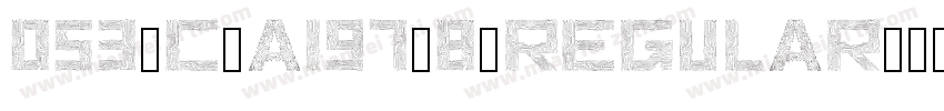 053-C AI97 8-Regular字体转换